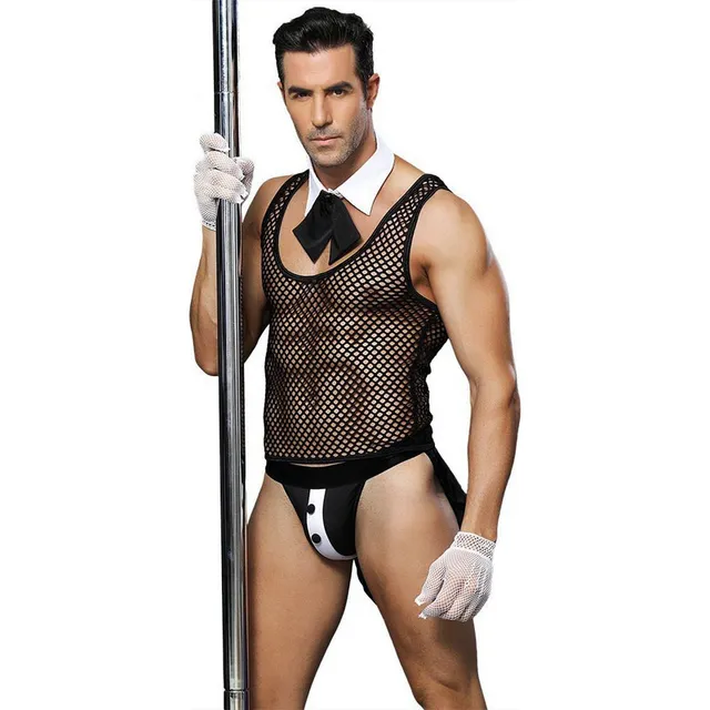 Set De Cosplay Con Uniforme Sexual Sexy Waiter