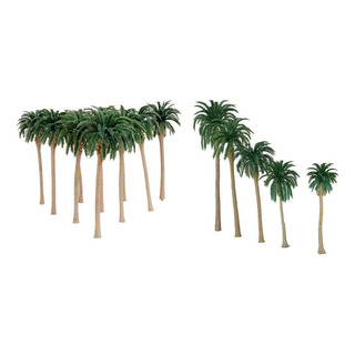 20 Unidades De Plástico Modelo Coconut Palm Trees De Tren 20 Unidades De Plástico Modelo Coconut Palm Trees De Tren