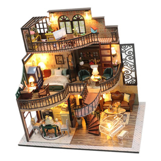 Kit De Casa De Muñecas, Mini Casa De Muñecas De Madera, Kit De Casa De Muñecas, Mini Casa De Muñecas De Madera,