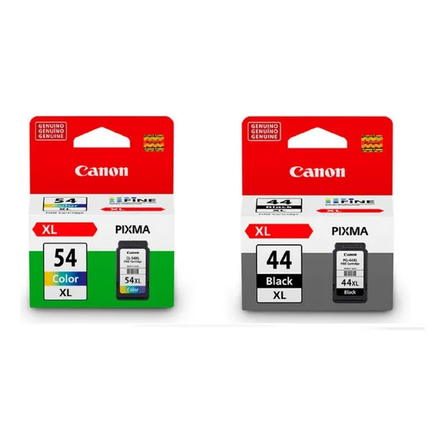 Pack Cartuchos Canon Originales Pg-44xl Negro Cl-54xl Color 