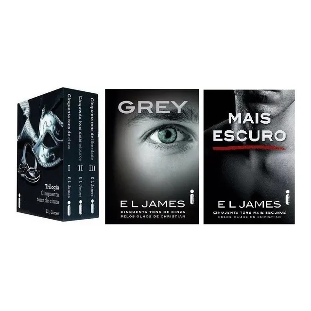 Coleção 50 Cinquenta Tons De Cinza Completa (5 Livros) Grey