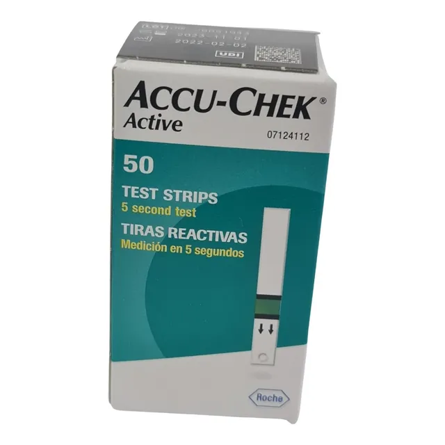 Tirillas Accu Chek Active, Caja X 50 Verde