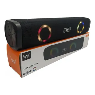Caixa De Som Bluetooth Soundbar Led Rgb Altomex Al-8912 Unica
