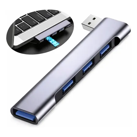 Hub Usb 4 Portas De Alta Velocidade 3.0 Extensor Notebook Pc