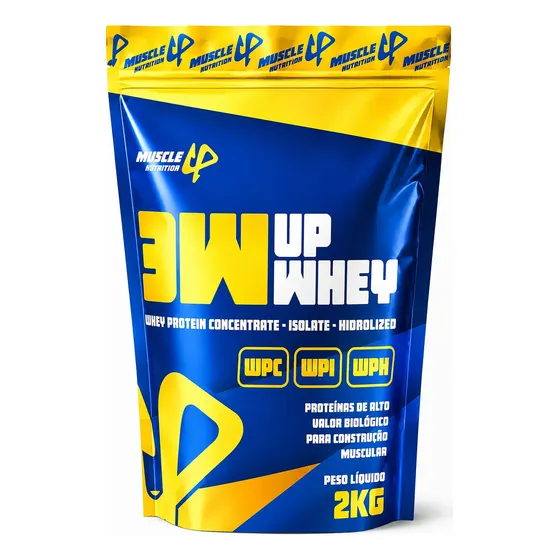 Nutri Whey Protéin 3w 2kg Muscle Up Muscle Growth Pro Force