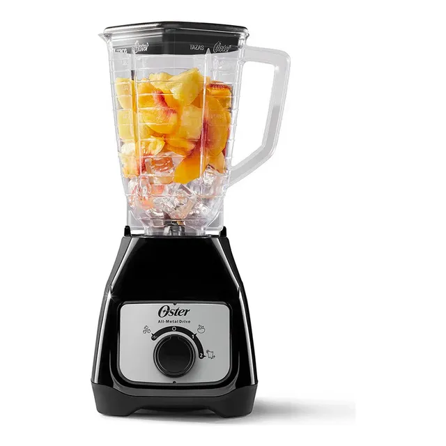 Licuadora Oster BLSTKAP Pica Hielo Acople Metálico 1.25l Negra 550W Color Negro 220V