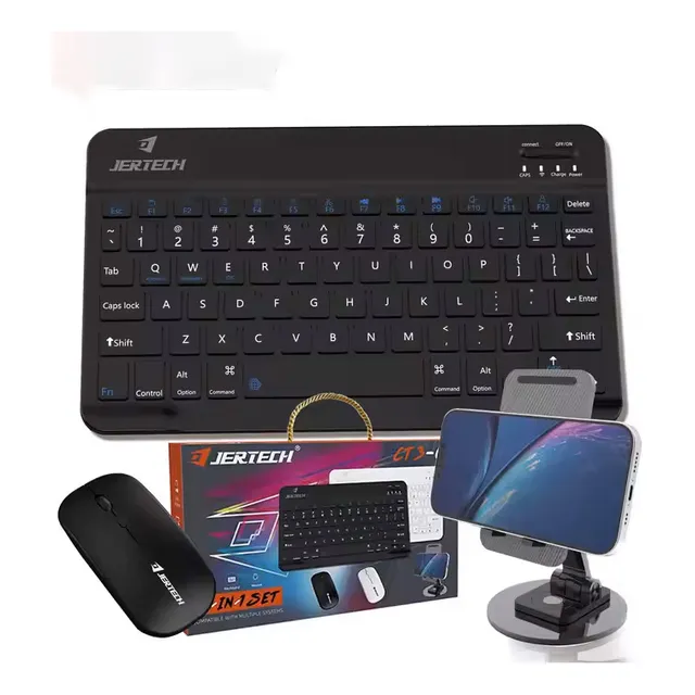 Combo Teclado Mouse Recargable Bluetooth Tablet Celular Pc