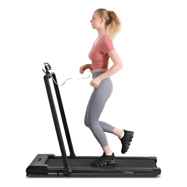 Caminadora Con 9% De Inclinacion Resiste 120kg Con 2.25hp Negro