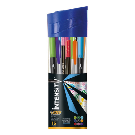 Marcadores Bic Kit Intensity X 15 Marcadores Bic Kit Intensity X 15