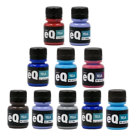 Pintura Para Tela EQ X 10 Colores A Eleccion Artistica Palermo Distribuidor Oficial
