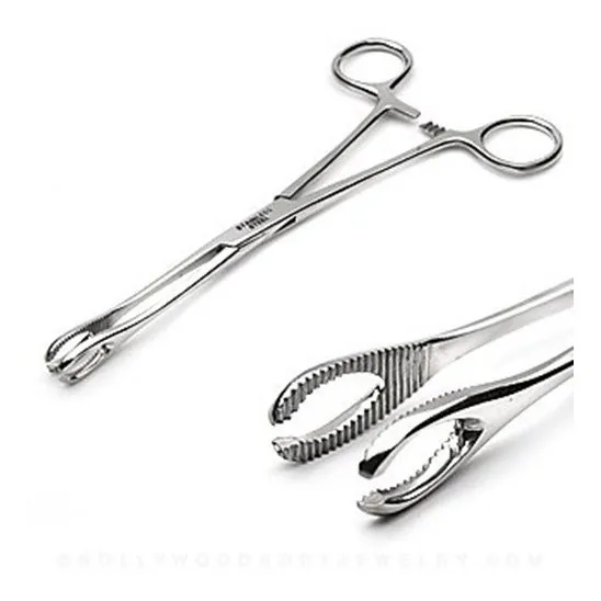 Pinza Piercing Oval O Triangulo Perforaciones Tattoo