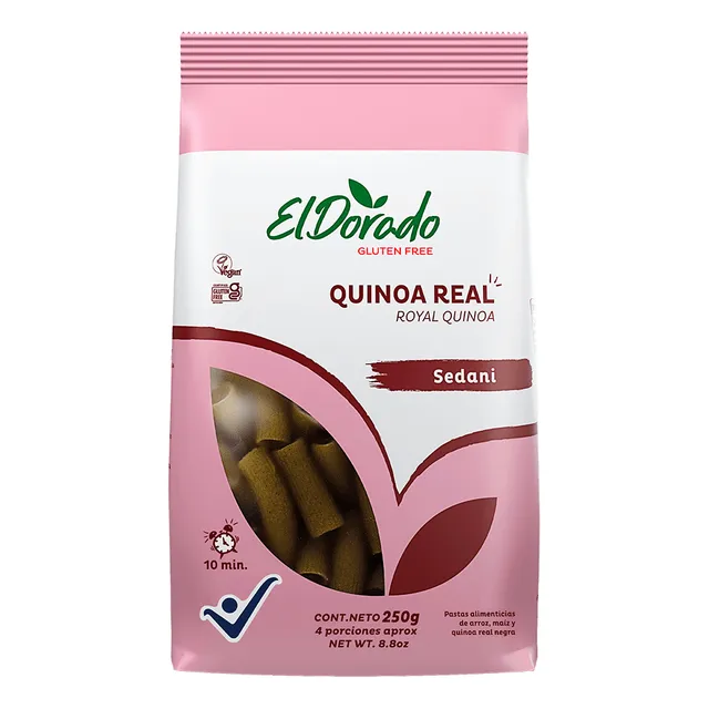 Pasta Sedani Quinoa Sin Gluten 250g - El Dorado