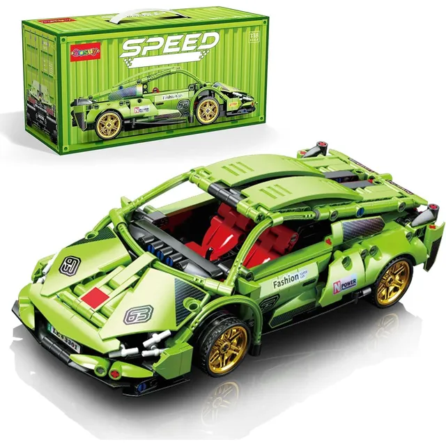 Conjuntos De Ladrillos De Construcción De Maquetas De Coches