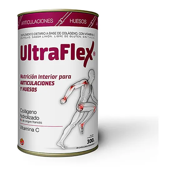 Ultraflex Colágeno Huesos Y Articulaciones Sabor Limón