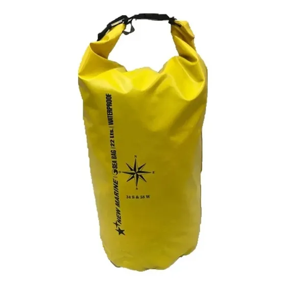 Combo Bolso Estanco 22 Litros + Sobre Estanco Grande Kayak Color Amarillo