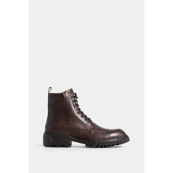 Vélez Botas Navigli De Cuero Hombre Suela Tractorada Café