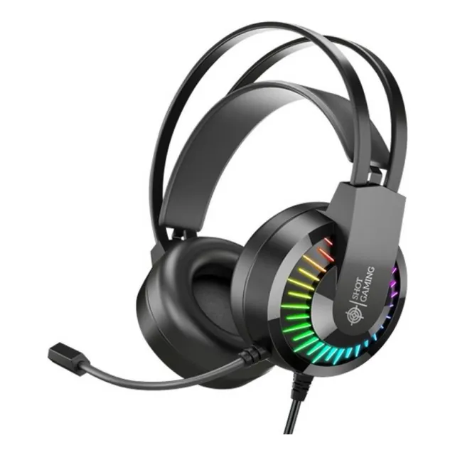 Auriculares Multiplataforma Shot Gamer Gt68 Rgb 7.1 Pc Play