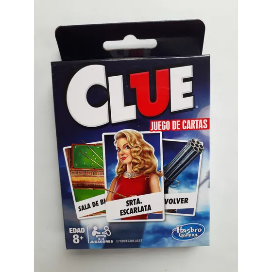 Juego De Cartas Clue Nuevo Original Hasbro