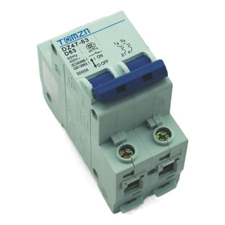 2p 63a D Type 240v/415v 50hz/60hz Circuit Breaker Safety 2p 63a D Type 240v/415v 50hz/60hz Circuit Breaker Safety