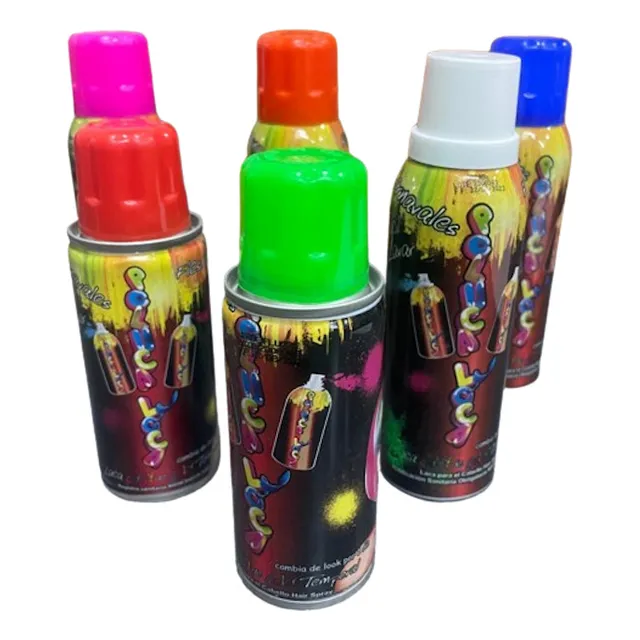  Laca Pintar Cabello Color Temporal Pigmento Hora Loca 100ml