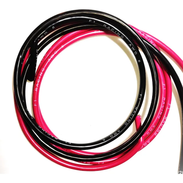 Cable Bateria Automotriz 6 Awg Rollo 2 Mts Cobre 100% 115amp