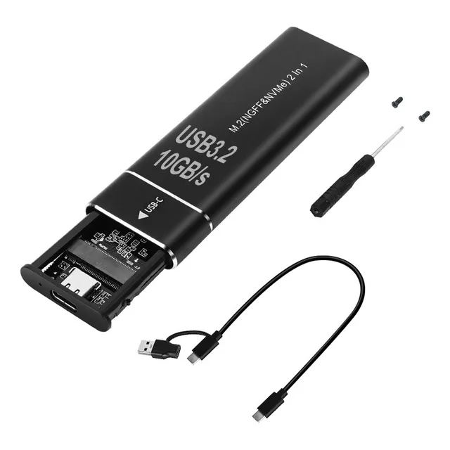 Case Gabinete Disco Duro Ssd M.2 Nvme Ngffssd Tipo C Usb 3.2