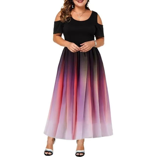 L Vestidos De Fiesta Sin Tirantes Degradado Para Gorditas