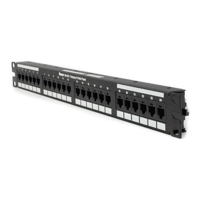 Panel De Parcheo Punchdown, Categoría 6 De 24 Puertos, 1ur