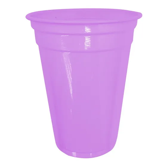 Set 10 Vasos 10oz Lila Big Party Color Multicolor