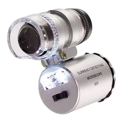 Mini Lupa 60x Microscopio Lupa Con Accesorios De Microscopio