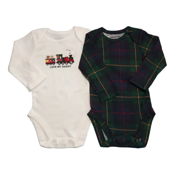 Set De 2 Bodys Para Bebes Niños Importados