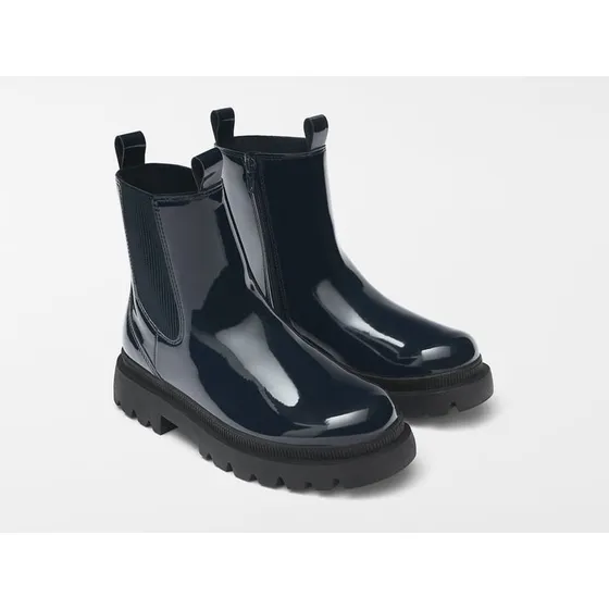 Botas Efecto Patente Zara Kids Talla 28
