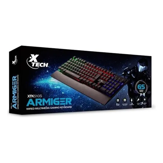 Teclado Gaming Usb X-tech  Xtk510 Armiger Gamer