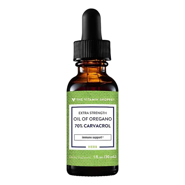 Aceite De Orégano 70% The Vitamin Shoppe 30 Ml Sin Sabor