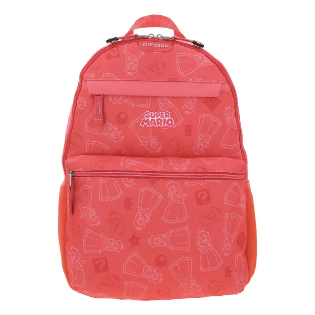 Mochila Escolar Grande Chenson Mario Peach Princesa Stool Mb66500-p Rosa