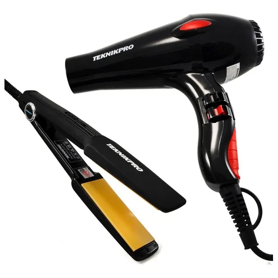 Kit Student Professional Secador Pelo  + Plancha Teknikpro