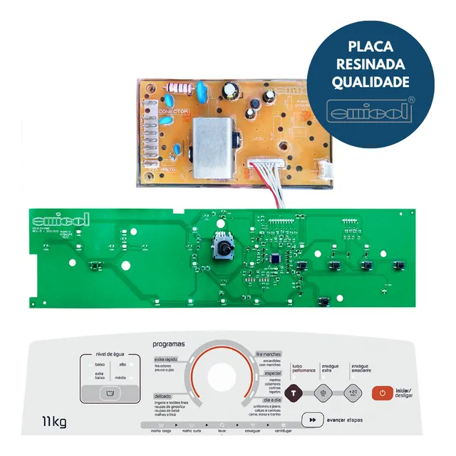 Kit Placa Potência + Interface Para Lavadora Bwk11 Versão 1