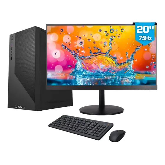 Computador Completo Fácil Office Intel Core I5 4570 4ª Geração 16gb Ram 240gb Ssd Monitor 20 75hz Hdmi Windows 10 Pro Trial Cdf-099of