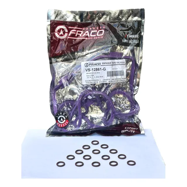 Empacadura Tapa Valvula Aveo Morada Fraco+sellos Oring Viton