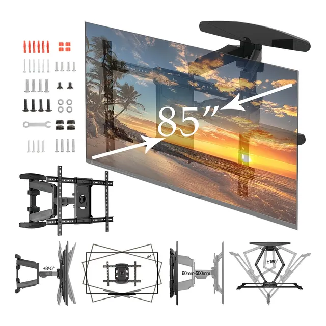 Soporte De Pared Para Tv/monitor 55 A 85 Pulgadas Negro