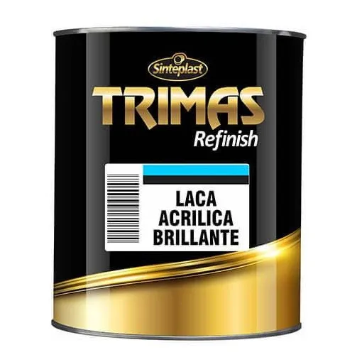 Laca Acrilica Brillante Blanca Trimas X 01 Lt / Camino 1