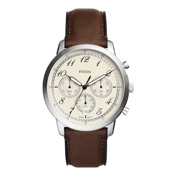 Fossil Neutra Quartz Reloj Cronógrafo De Acero