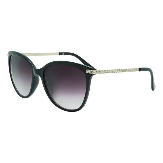 Lentes De Sol Mujer Foster Grant Mireya Gris Oscuro Negro