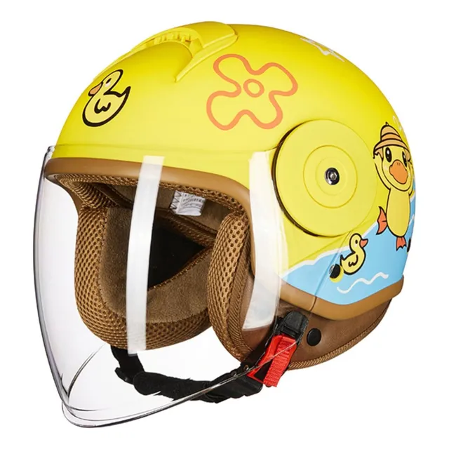 Lindo Medio Casco De Motocicleta Eléctrica For Niños