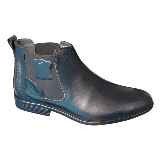 Botines Chelsea Para Hombre De Cuero Genuino