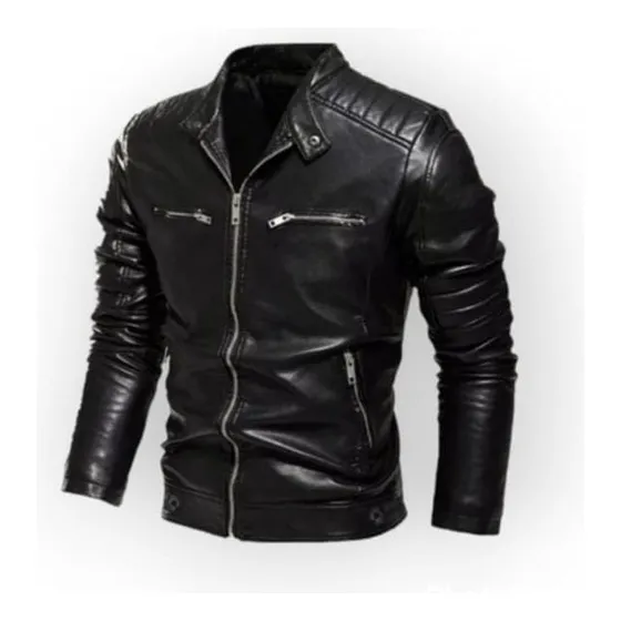 Campera De Cuero Ecológico Original Yd Importada (hombre)
