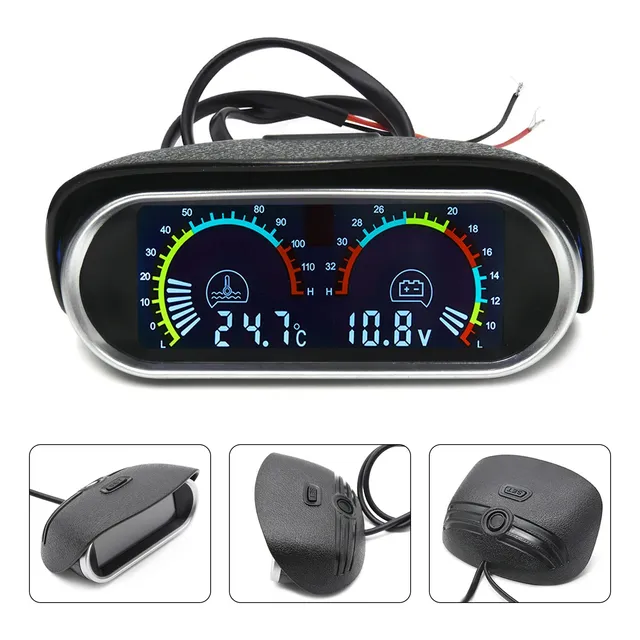 Medidor De Temperatura De Agua Voltímetro Sensor Para Coche