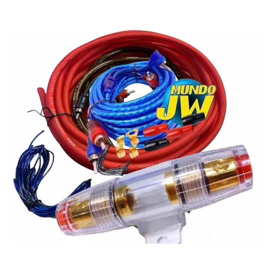 Kit De Cables Potencias Hasta 2500w 800wrms P/ Boss Taramps