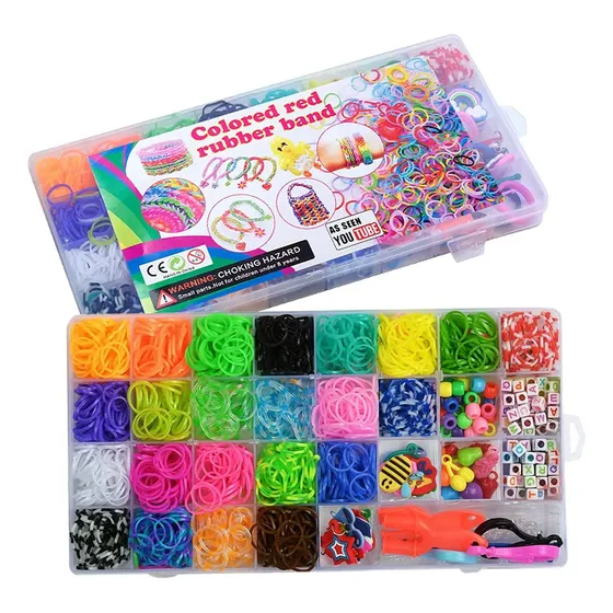 Loom Band Gomitas Pulseras Bandas Elasticas X2000 Accesorios