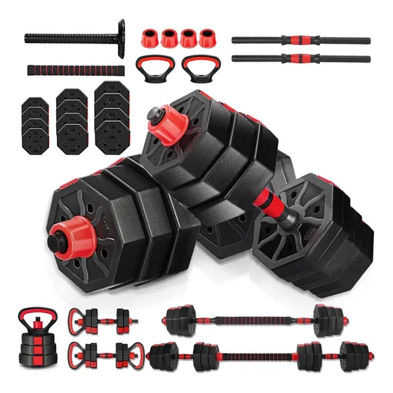 Halter Ajustável Anilha 20kg Musculação Dumbbell Kettlebell